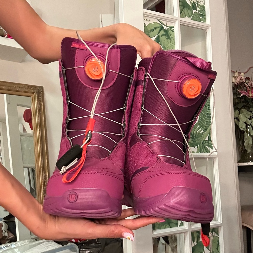 Snowboarding boots. Used once